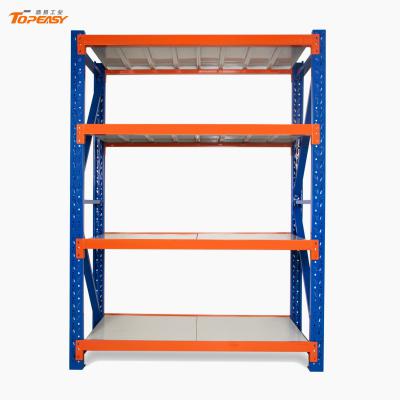 medium duty boltless rack steel plate storage shelf rack ()